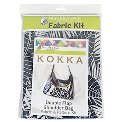 KOKKA Double Flap Shoulder Bag Pattern & Fabric Kit